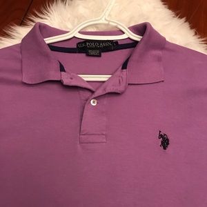 ✨EUC✨ U.S. Polo Assn Lavender polo Large